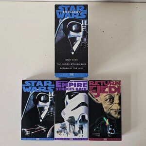 Star Wars Trilogy VHS 1977 1980 1983 - Mark Hamill, Harrison Ford, Carrie Fisher
